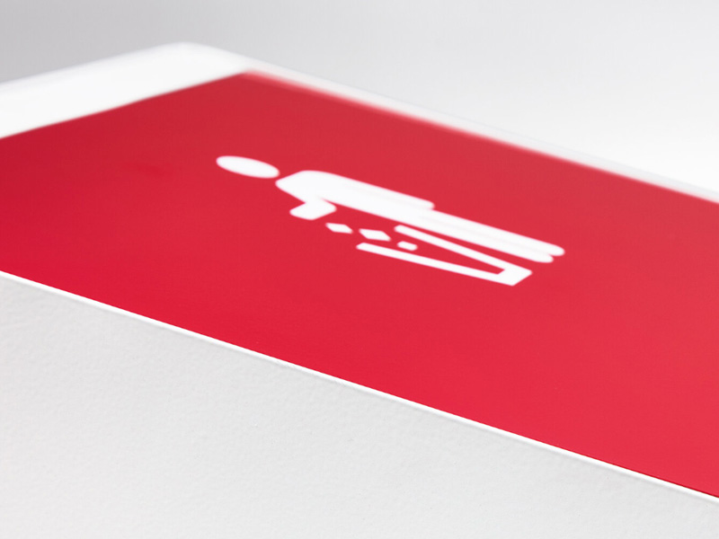 BERNA Stylish Recycling Station, White with various waste pictograms 3 BERNA Stylish Recycling Station, White with various waste pictograms - Image 3