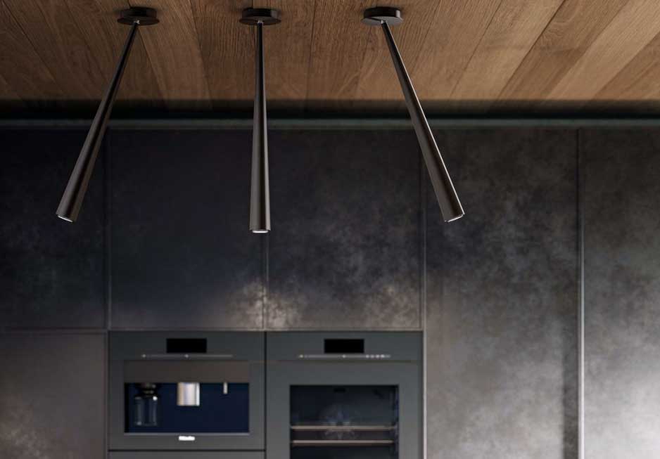 Pendant Ceiling Lamp in Powder Coated Aluminium, Orientable, 5 Finish Options. 5 Pendant Ceiling Lamp in Powder Coated Aluminium, Orientable, 5 Finish Options. - Image 5