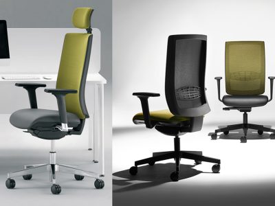 KIND Task/Operator chair,  adjustable arms, lumbar support & Synchro mechanism