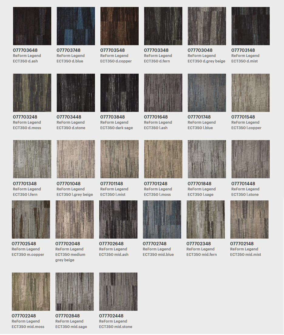 ReForm Legend Ecotrust Carpet Tiles 1 ReForm Legend Ecotrust Carpet Tiles