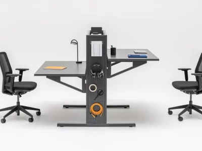 Flow Height Adjustable Double Workstations, Adjusts from 650-1300mm