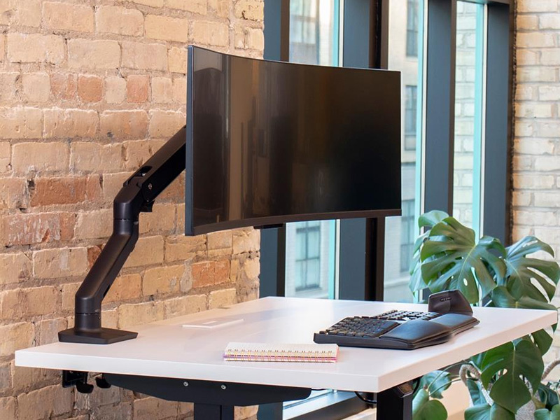 HX Heavy Duty Desk Monitor Arm, Cables Hidden, Patented Ergonomic Positioning. 2 HX Heavy Duty Desk Monitor Arm, Cables Hidden, Patented Ergonomic Positioning. - Image 2