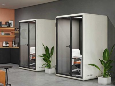 Midi Acoustic Studio Booth High Sound Absorption Single Person Quiet Ventilation