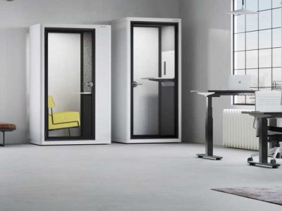 Milli Acoustic Pods 2 Versions High Sound Absorption 1 Person Quiet Ventilation.