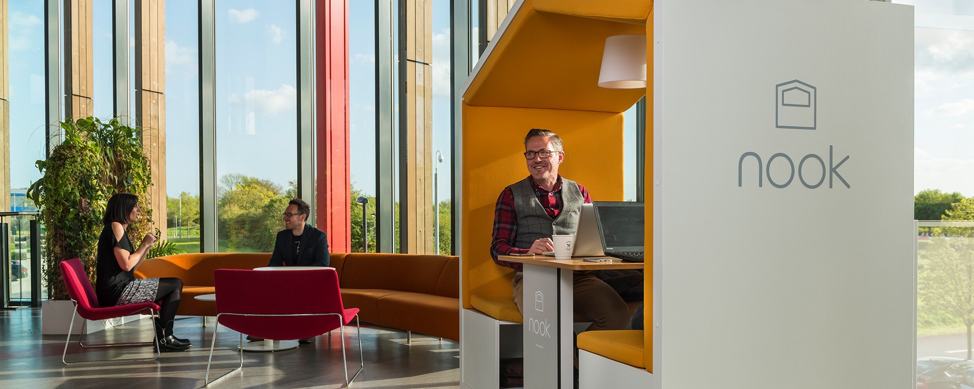 Nook Mobile Modular Acoustic Pods, 90cm or 120cm, for 2 or 4 Person Meetings. 4 Nook Mobile Modular Acoustic Pods, 90cm or 120cm, for 2 or 4 Person Meetings. - Image 4