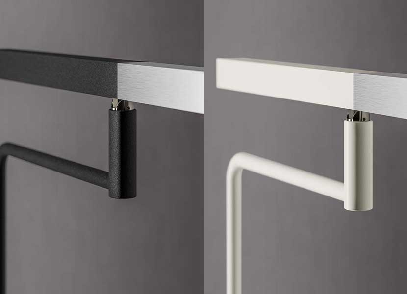 Stick Table/Floor Lamp & Shade in Powdered Coated Aluminium, Simple & Elegant 3 Stick Table/Floor Lamp & Shade in Powdered Coated Aluminium, Simple & Elegant - Image 3