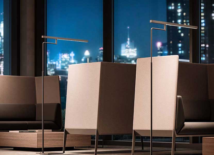 Stick Table/Floor Lamp & Shade in Powdered Coated Aluminium, Simple & Elegant 4 Stick Table/Floor Lamp & Shade in Powdered Coated Aluminium, Simple & Elegant - Image 4