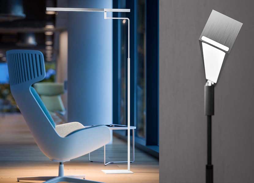 Stick Table/Floor Lamp & Shade in Powdered Coated Aluminium, Simple & Elegant 5 Stick Table/Floor Lamp & Shade in Powdered Coated Aluminium, Simple & Elegant - Image 5