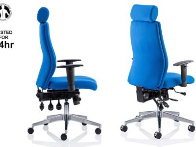 Onyx Orthopaedic Chair, Triple Lever, adjustable arms & backrest, Lumbar Support