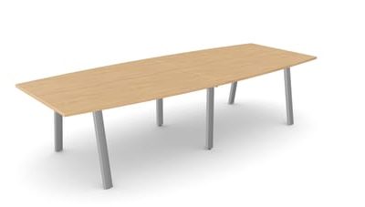 Switch 2 Piece Curved Meeting Table with A-Leg