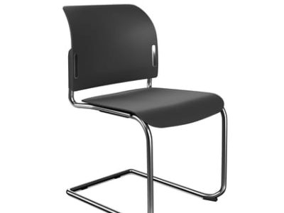 Bit Plastic Seat and Backrest Chair, Cantilever Frame - Model 550V