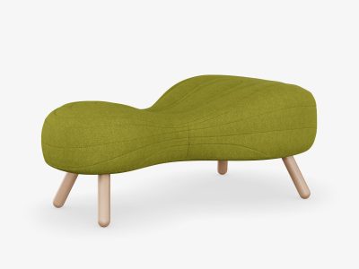 Noti Bouli 2 Seater Sofa with Wooden Legs - BO2N