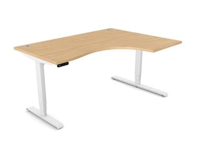 Leap Electronic Height Adjustable Radial Desk