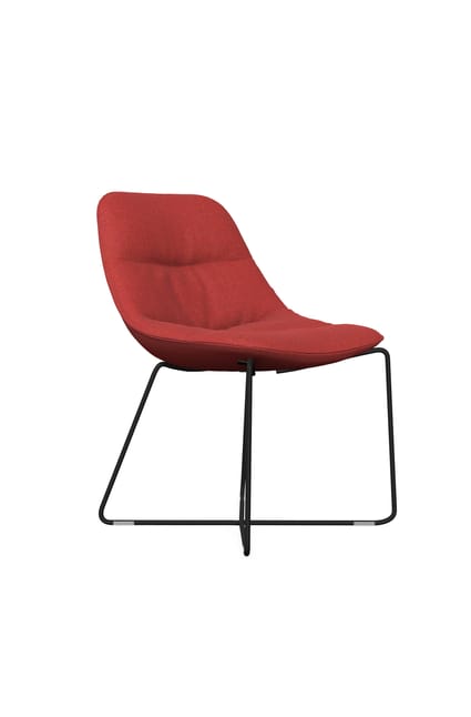 Noti Mishell Soft Chair with Skid Metal Frame 1 Noti Mishell Soft Chair with Skid Metal Frame