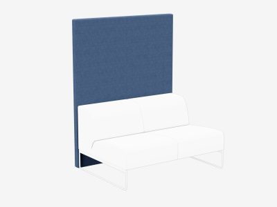 Noti Tritos TM-SS-2 Modular Soft Seating High Back Dual Seat Panel