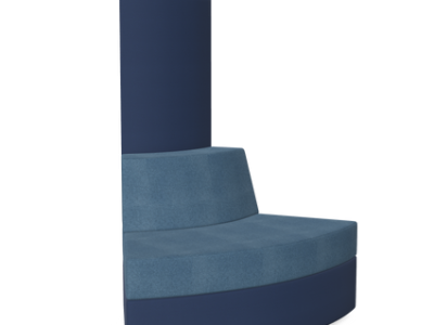 Kleiber Planet W60 H1512 Modular Soft Seating Curved Unit