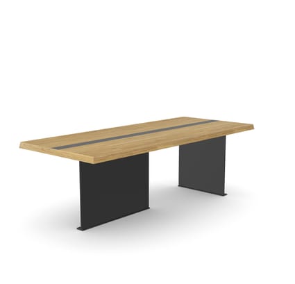 Soreno Executive Wooden Meeting Table, Metal Leg 1 Soreno Executive Wooden Meeting Table, Metal Leg