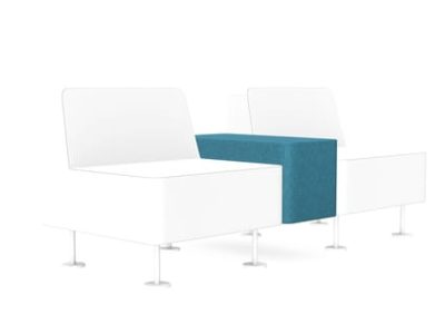 Wall In Rectangular Armrest Pouffe - Model P3