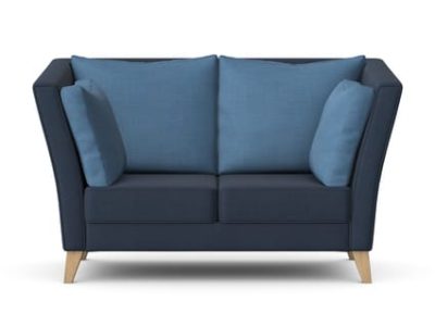 DURA - Two Seat Highback Sofa with Wooden Leg Base