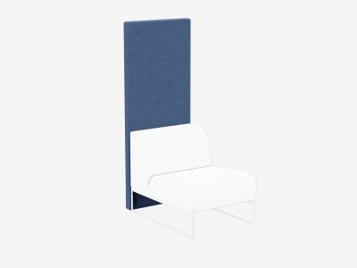 Noti Tritos TM-SS-1 Modular Soft Seating High Back Single Seat Panel