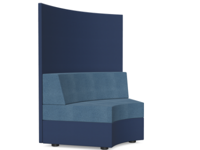 Kleiber Planet Z60 H1512 Modular Soft Seating Curved Unit