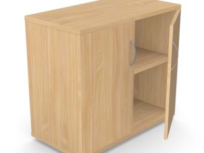 Kito Wooden Cupboard with Lockable Doors and Adjustable Shelves