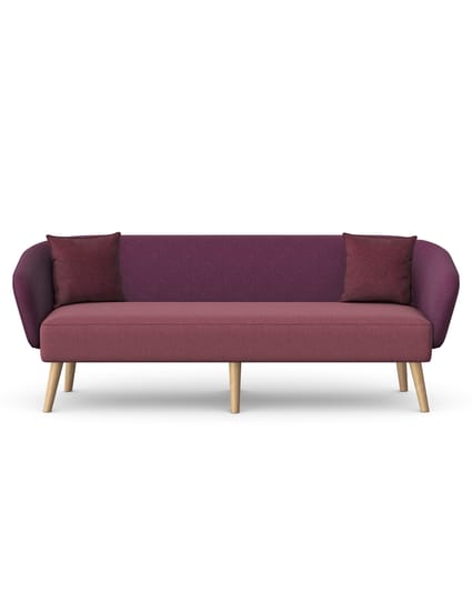 ASPECT - Three Seat Sofa with Wooden Legs 1 ASPECT - Three Seat Sofa with Wooden Legs