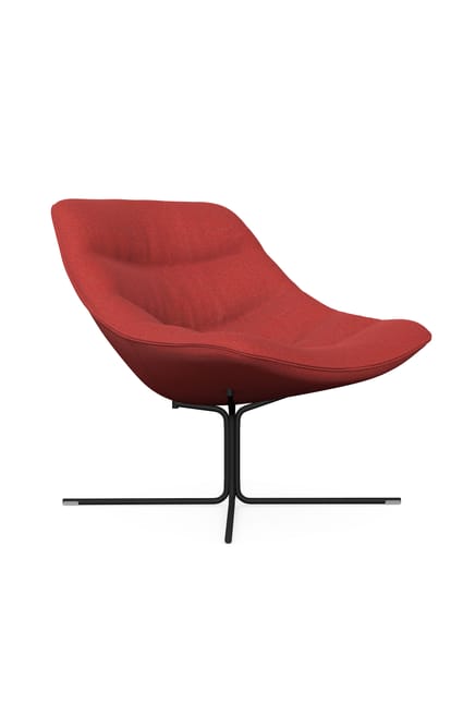 Noti Mishell Soft Armchair with Cross Metal Legs 1 Noti Mishell Soft Armchair with Cross Metal Legs
