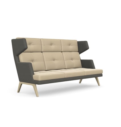 Profim October Soft Seating 3 Seat Sofa with High Backrest 1 Profim October Soft Seating 3 Seat Sofa with High Backrest