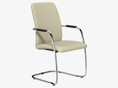 OQ Series High Backrest Stacking Chair, Chrome Frame
