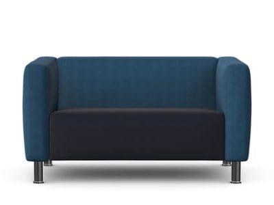BARRA - Two Seat Sofa with Metal Legs