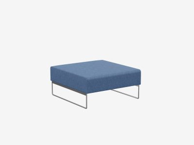 Noti Tritos TR-P-P Soft Seating Modular Pouffe with Cantilever Legs