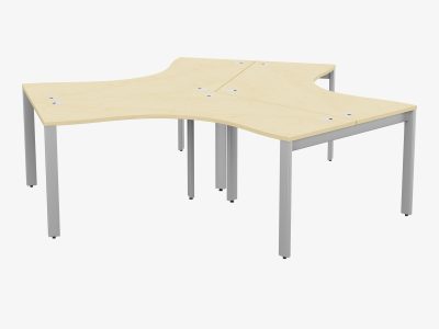 Switch 120 Degree 3 Person Bench, Open Leg