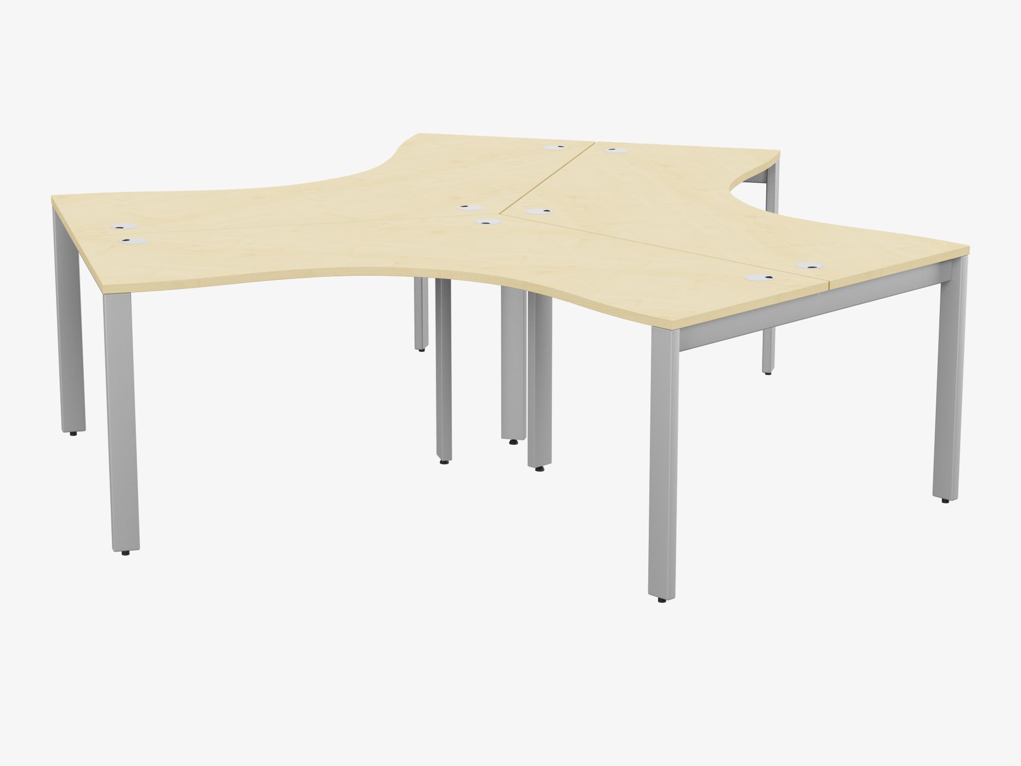 Switch 120 Degree 3 Person Bench, Open Leg 1 Switch 120 Degree 3 Person Bench, Open Leg