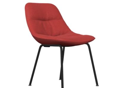 Noti Mishell Soft Chair with Tubular Legs