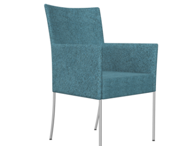 Time 4-Legged Meeting/Dining Chair with Arms