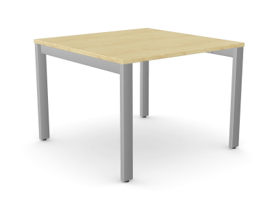Switch Single Piece Square Meeting Table, Open Leg