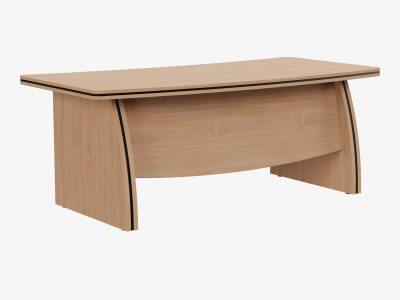 Oskar Executive Wooden Bow Shaped Desk