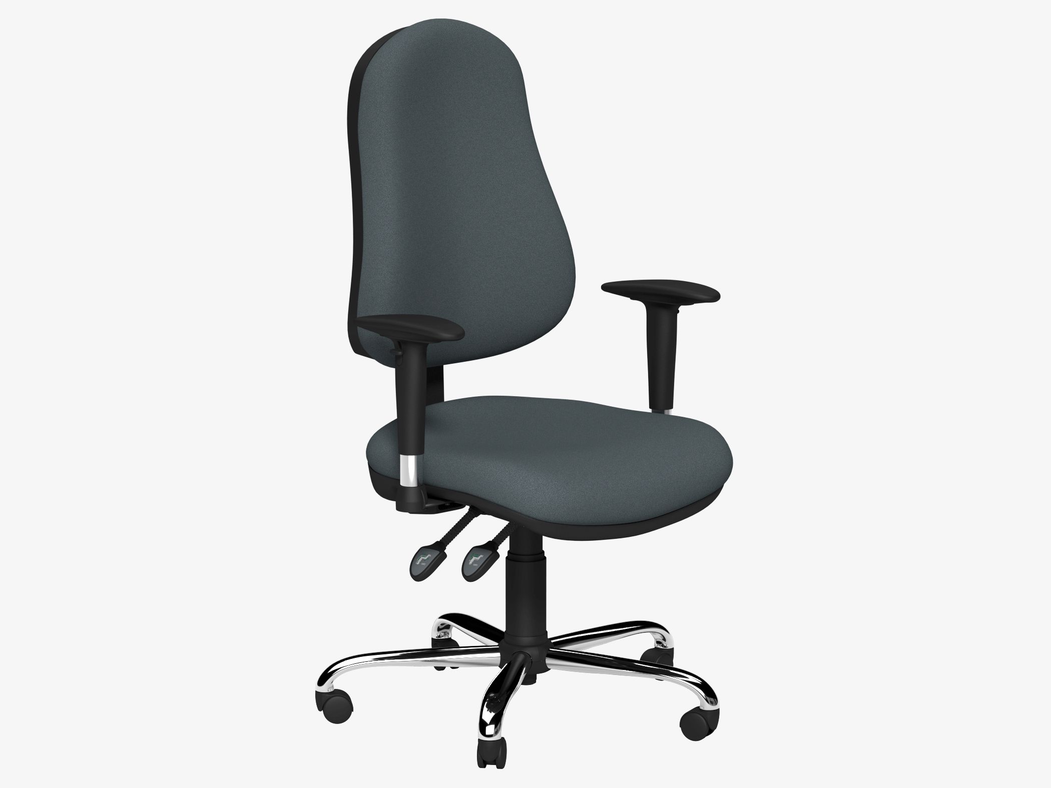 OE Series Upholstered Task Chair with Adjustable Arms and Chrome Base 1 OE Series Upholstered Task Chair with Adjustable Arms and Chrome Base