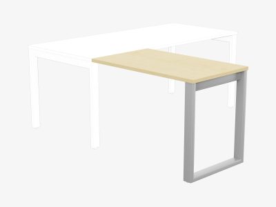 Switch Return Desk with Closed Leg for Straight Desk