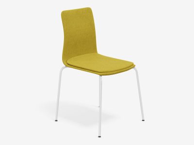 Linar Plus Upholstered Chair with Metal Legs