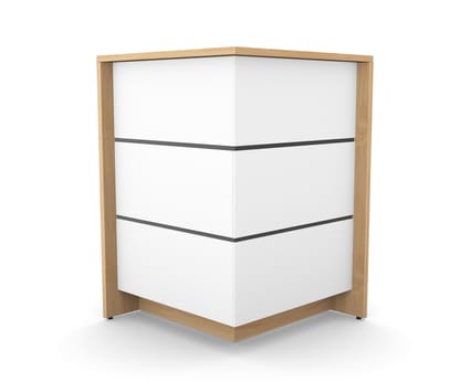 Linus Module 12, 13 High Modular Wooden Reception Desk Corner Unit 1 Linus Module 12, 13 High Modular Wooden Reception Desk Corner Unit