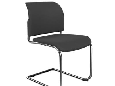 Bit Upholstered Seat and Backrest Chair, Cantilever Frame - Model 570V