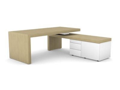 Auttica Executive Wooden Desk with Side Storage