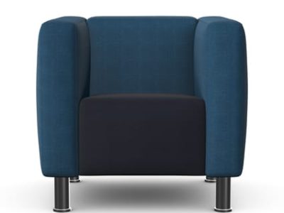 BARRA - One Seat Sofa with Metal Legs
