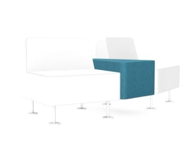 Wall In 30 Degree Armrest Pouffe - Model P1
