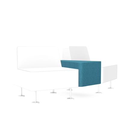 Wall In 30 Degree Armrest Pouffe - Model P1 1 Wall In 30 Degree Armrest Pouffe - Model P1