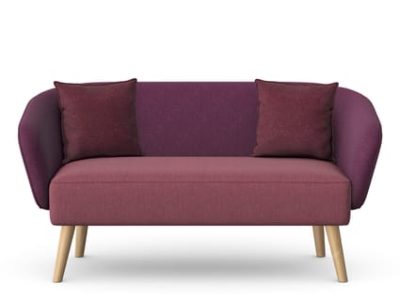 ASPECT - Two Seat Sofa with Wooden Legs