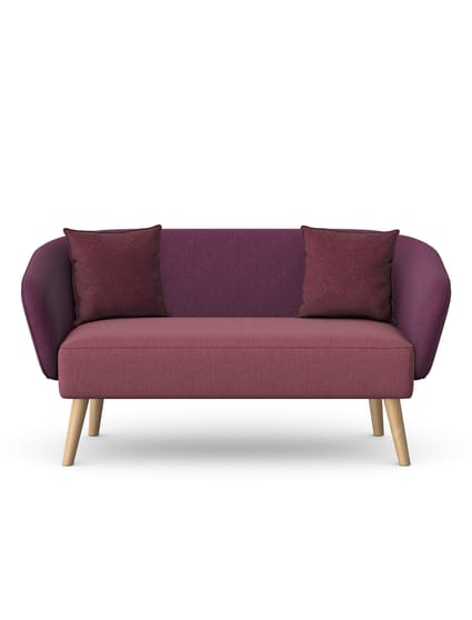 ASPECT - Two Seat Sofa with Wooden Legs 1 ASPECT - Two Seat Sofa with Wooden Legs