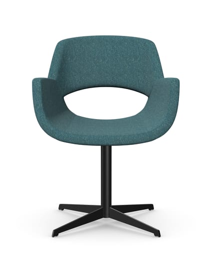 FIELDER Chair with 4 Star Metal Base 1 FIELDER Chair with 4 Star Metal Base